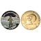 Moon Landing Eisenhower Colorized Bicentennial Dollar Gold Layered Coin